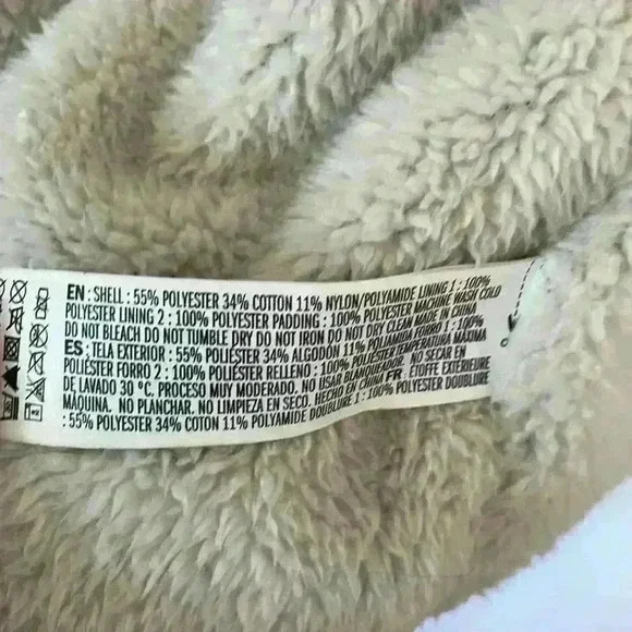 Forever 21 Blue Sherpa Lined Coat Size Small - Picture 4 of 4